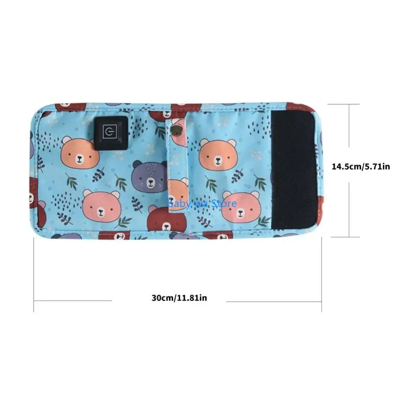 Bottiglia per neonati ricaricabile, copertura calda, per alimenti, tessuto, tessuto, sedia per auto, 4XBD