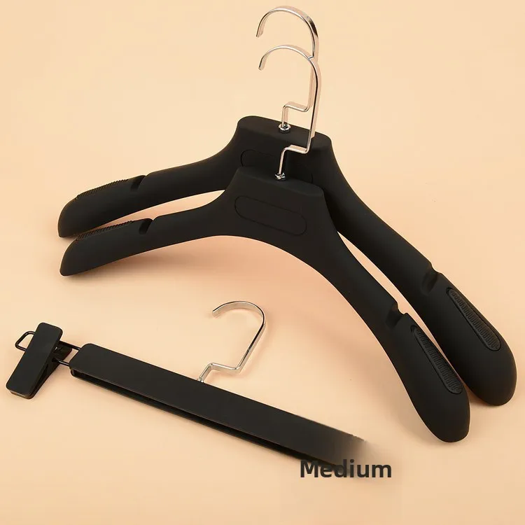 

High-End Flat Hook Plastic Clothes Hanger Wide oulder Sl Suit Hanger for Men Women in Clothing Stores Wedding Dr H...