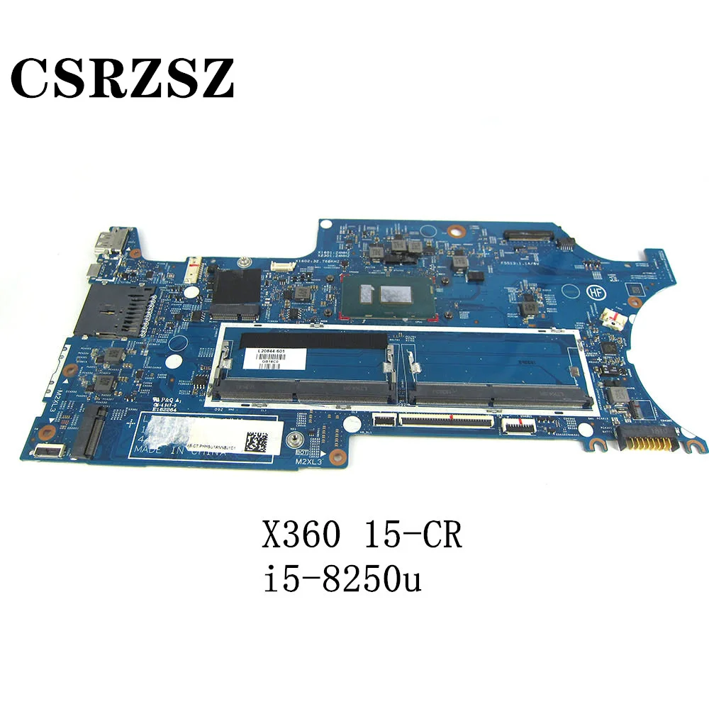 

Оригинальная материнская плата CSRZSZ для ноутбука HP Pavilion X360 15-CR L20844-601 448.0EH11.001B с процессором i5-8250u, протестирована на 100% нормально