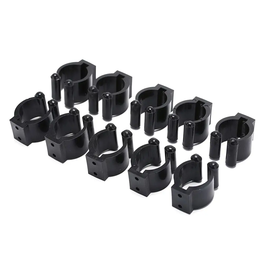 12 pezzi clip per asta porta stecca da biliardo S/M/L supporto per canna da pesca appeso a parete accessori per la pesca da biliardo supporto per bastone da biliardo