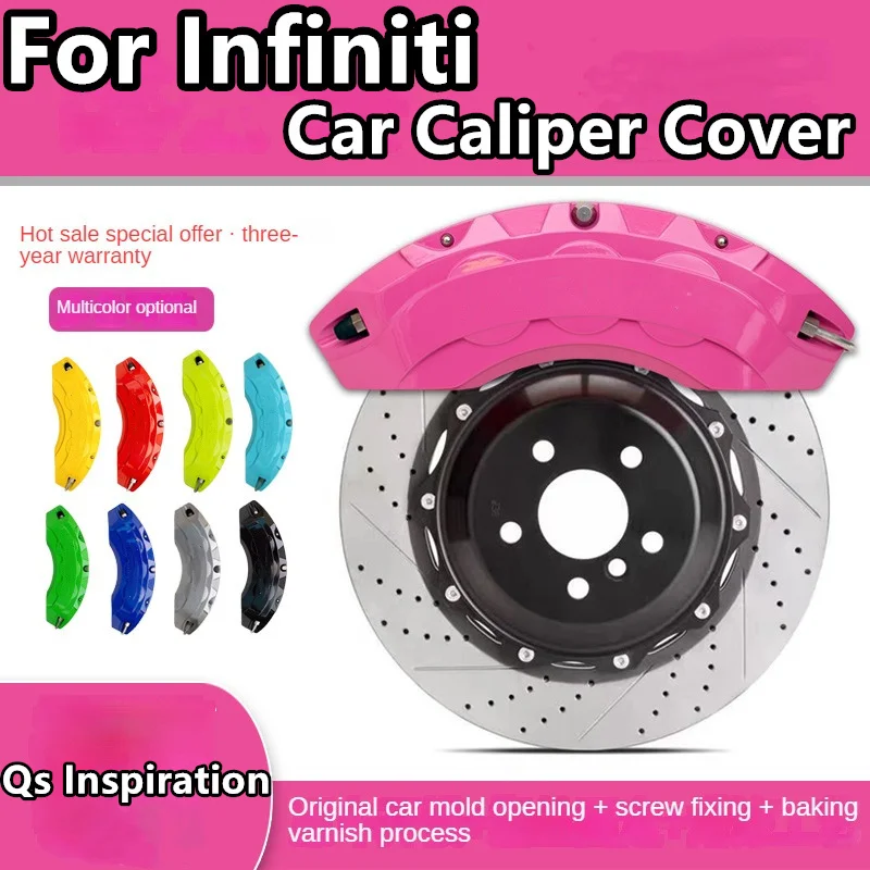 For Infiniti Qs Inspiration Brake Caliper Cover Aluminum Alloy Front Rear Wheel Modification Kit