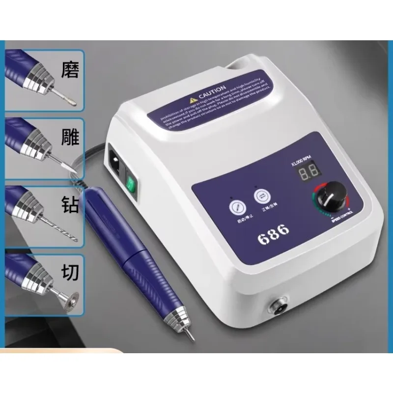 Tooth engraving machine Small brushless sander, jade carving wood carving nuclear carving ma power tools