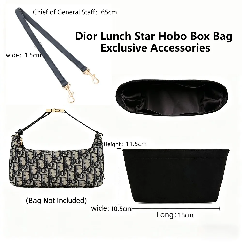 Adjustable Shoulder Strap for Dior Lunch Box Bag PU Leather Fashion Designer Bag Accessories Underarm Shoulder Strap for Commute - view 2