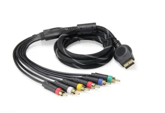 5RCA Component Cable YPbPr for PS2 PS3 PS1 Xbox NGC Retro Game Console to OSSC HDMI Converter HD Video Audio Cord