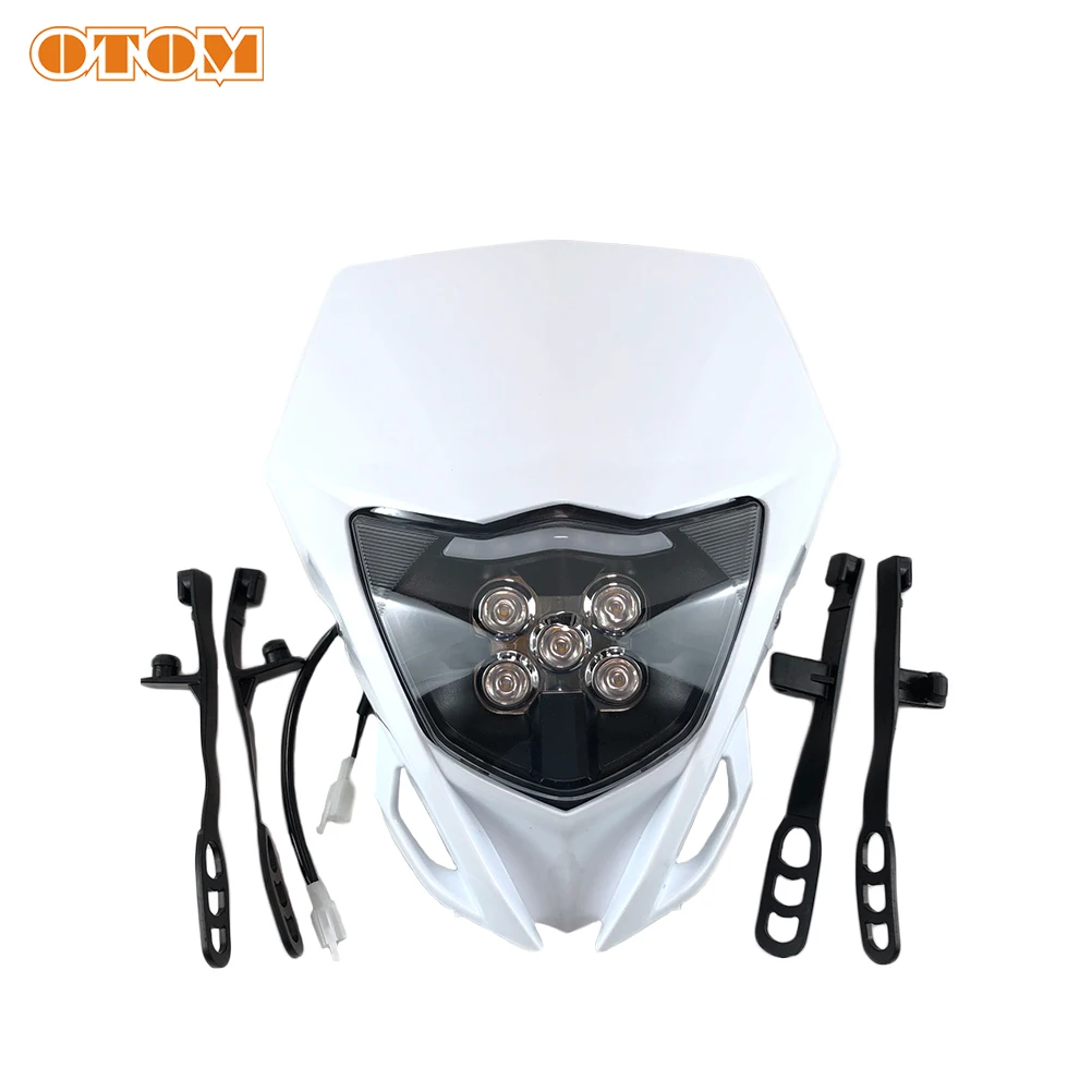 

OTOM Motorcycle Headlight Head Lamp LED Lighting With Anti-vibration Rubber Strip For YAMAHA WR250 WR450 TTR 2015-2018 Dirt Bike