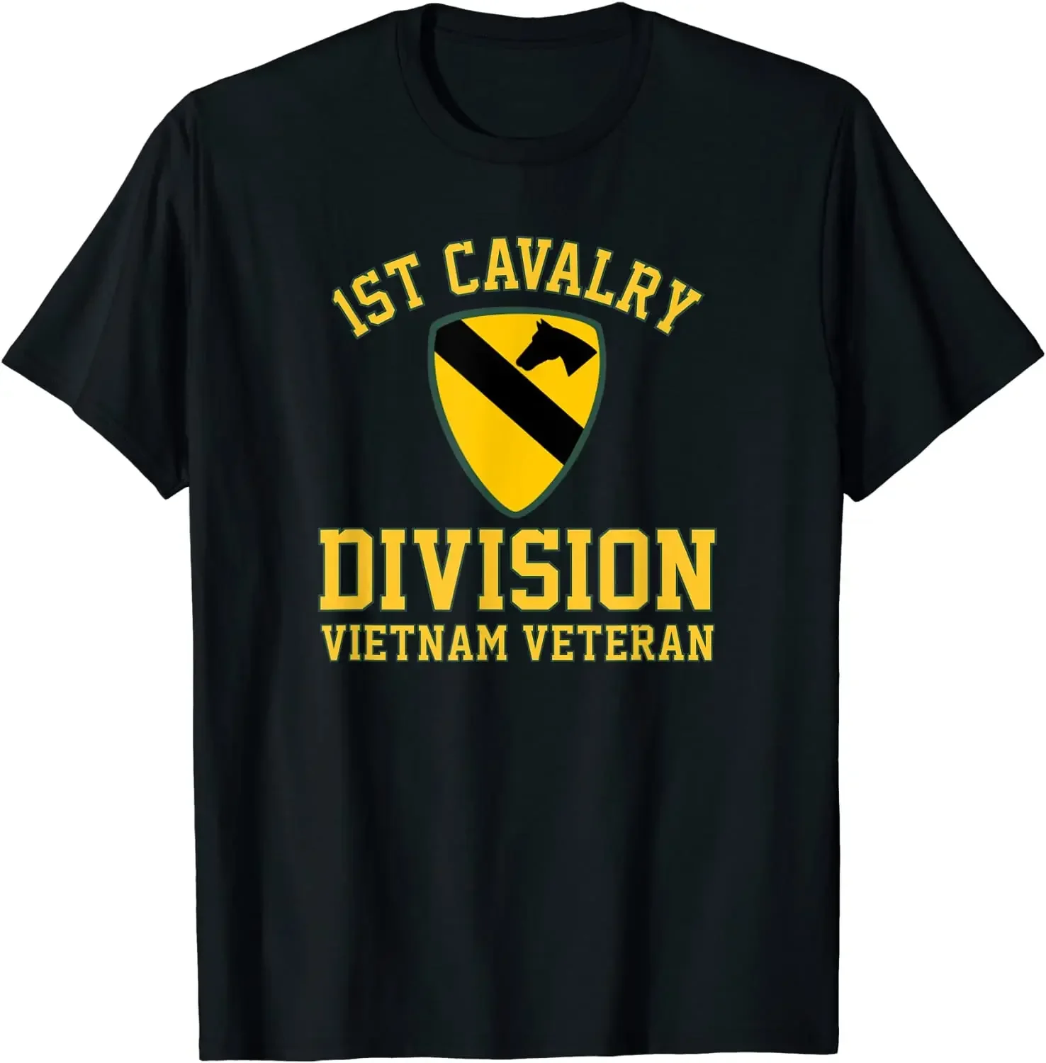 

US. Army 1st Cavalry Division Vietnam Veteran Men T-Shirt Short Sleeve Casual Cotton O-Neck Summer Tees