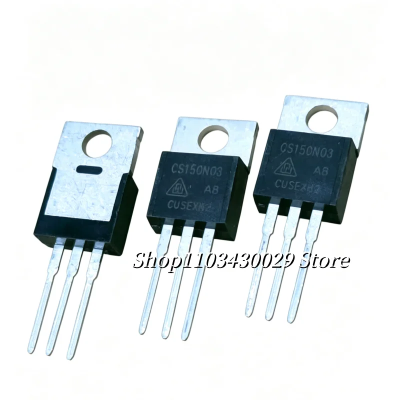 10 piezas CS150N03A8 CS150N03 MOSFET de potencia de canal N 30V 150A TO-220 Transistor de alta corriente Componentes electrónicos originales