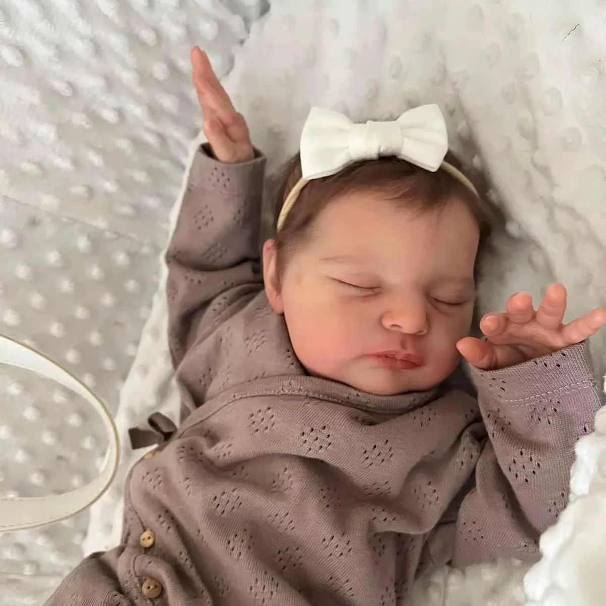 JOYORA-Muñeca Reborn de 50CM, cuerpo de tela suave, muñeca bebé de moda, muñeca hecha a mano de alta calidad, colección de arte, piel de muñeca, vena Visible