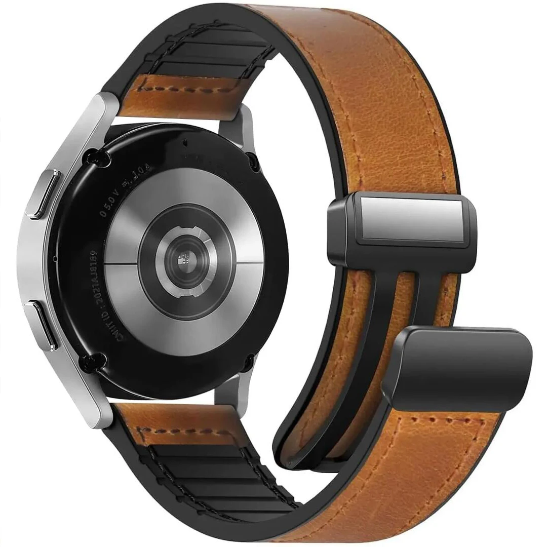 

Кожаный ремешок с магнитной застежкой для Google Pixel Watch 3, 45 мм, 41 мм, браслет-браслет для Pixel 2, 41 мм, Samsung Galaxy Watch 6 Band