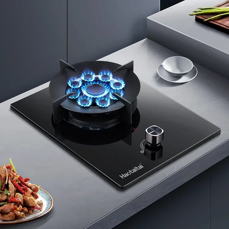 Household Small Embedded Single - Burner Gas Stove, Ideal for Rental Houses  cooktop gas stove