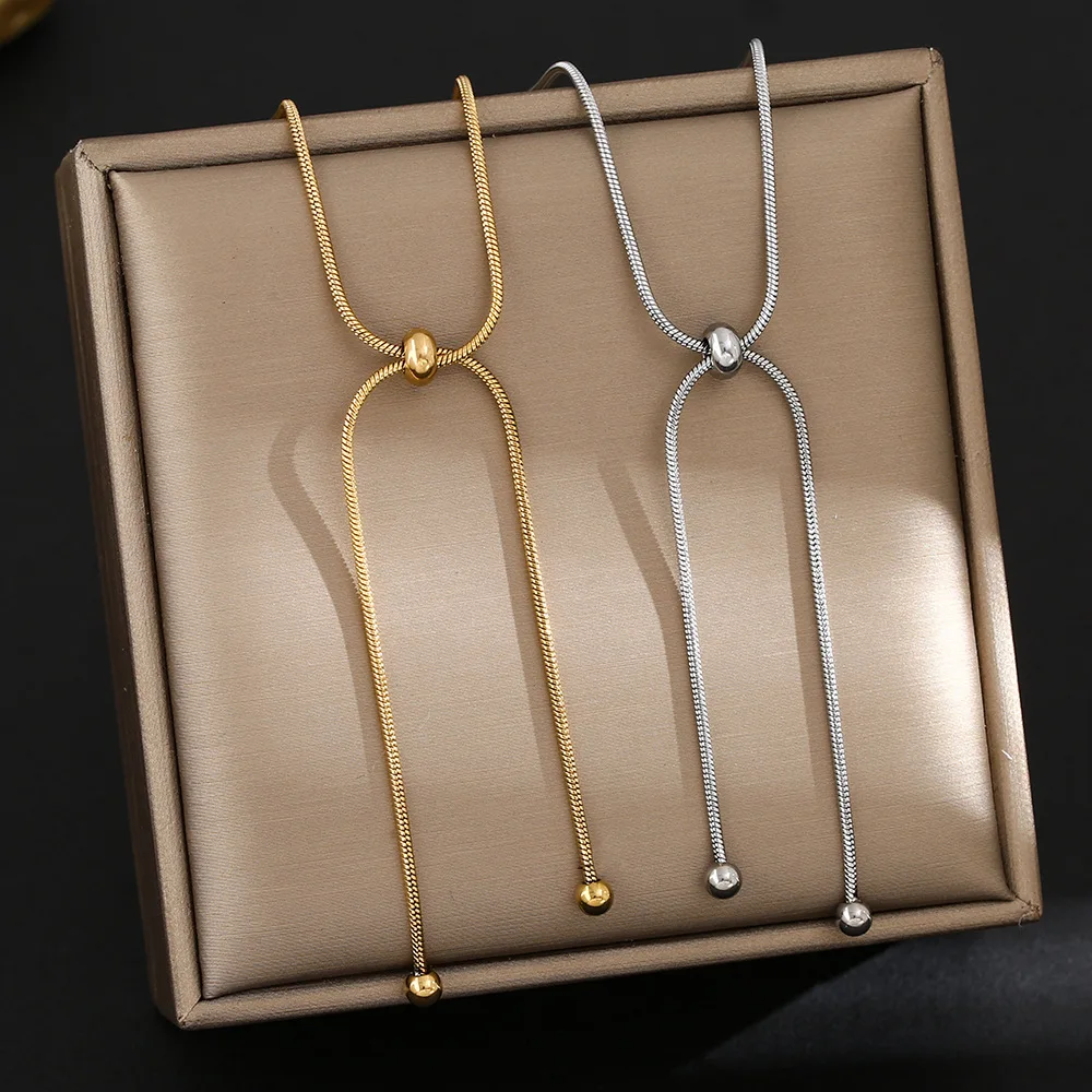 Vintage Adjustable Gold Chain Necklace Choker Fashion Simple Trendy Cold Style