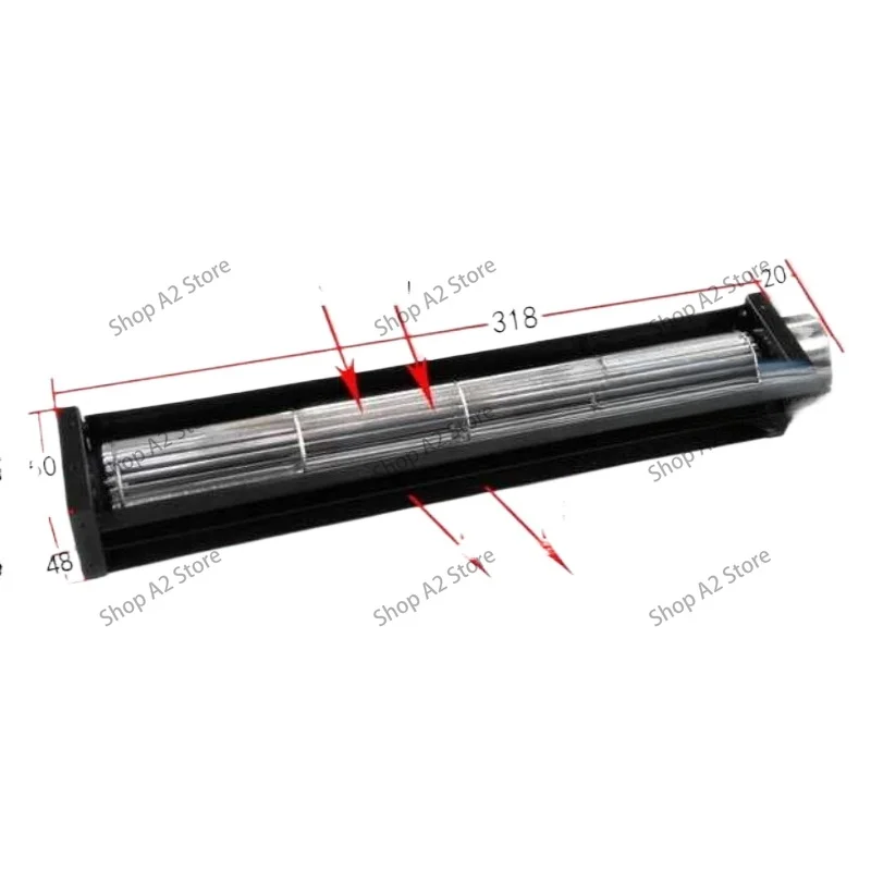 Cross flow fan DC cross DC12V24V small drum fan air curtain