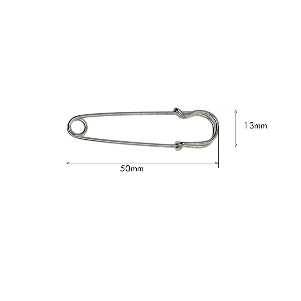 Heavy Duty Safety Pins Large Stainless Steel Brooch Pin Pack Lapel Fasteners for Sewing and Fabric Projects