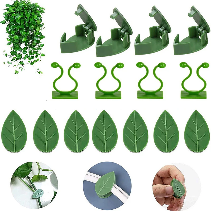 

10 Pcs Greenery Climbing Vine Fixing Clip Plant Growth Clip Plant Holder Holder Climbing Wall Self-Adhesive Clip Line Organizer