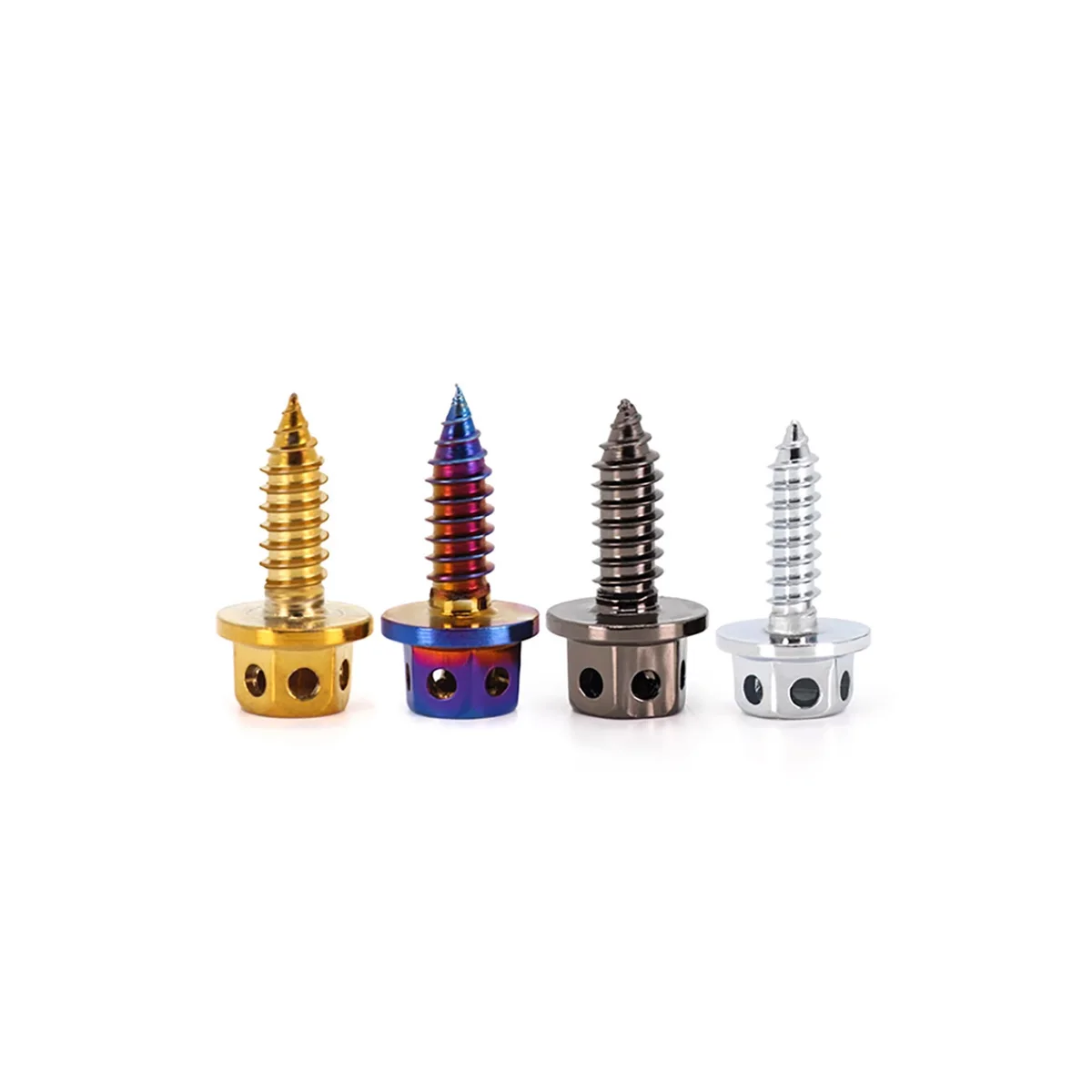 Hollow Out Hexagonal Flange Screw / Motorcycle Modification Self Tapping Decorative Nail M4M5