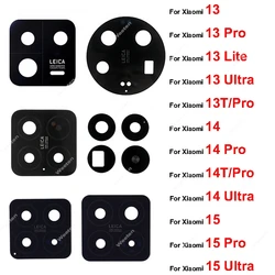 For Xiaomi 13 13T 14 14T 15 Pro Lite Ultra Rear Main Camera Lens Glass Back Camera Lens Glass Tape Replacement Spare Parts
