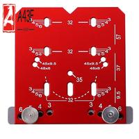 A43F-35Mm Hinge Jig Door Cabinets Concealed Hinge Hole Template Jig Aluminium Alloy Drill Guide Locator Tool For Woodworking