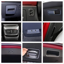 For MG HS 2018-2022 Interior Accessories AC Outlet Vent Head Lights Lamp Switch Button Tailgate Tail Door Inside Cover Trim