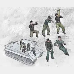 1/35 수지 모델 그림 GK, 조립되지 않은 도색되지 않은 키트