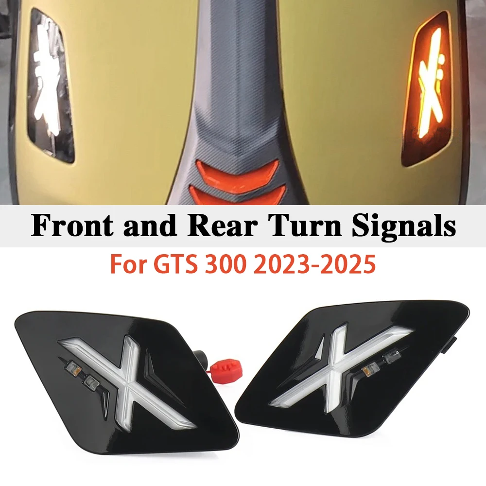 

New LED Rear and Front Turn Signal Light Motorcycle Accessories For Vespa GTS300 GTS 300 gts300 2023-2025