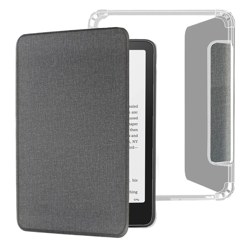 

Auto Wake/Sleep Smart Case Soft Back Shockproof Protective Shell Clear for Kindle Paperwhite 12th Gen 7 inch 2024 Colorsoft