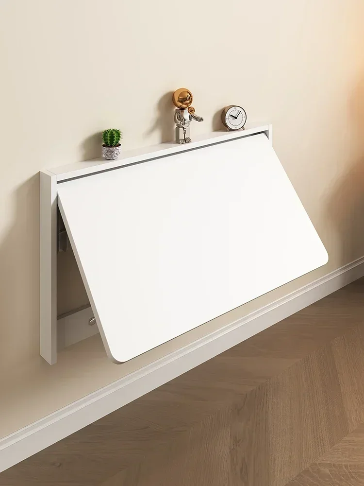 

Solid wood wall mounted folding desk, computer desk, small unit wall mounted storage, study desk, multifunctional dining table H