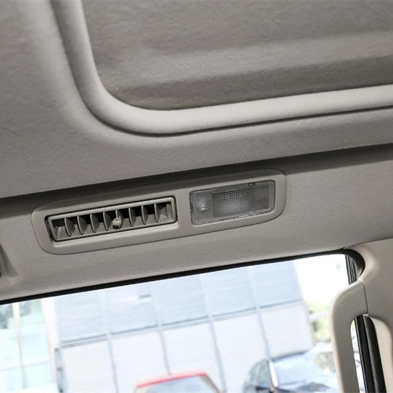 Grille d'aération latérale de toit de voiture beige, sortie de climatisation, panneau A/C, couverture de calandre, installation pour Mitsubishi Pajero V93 V97