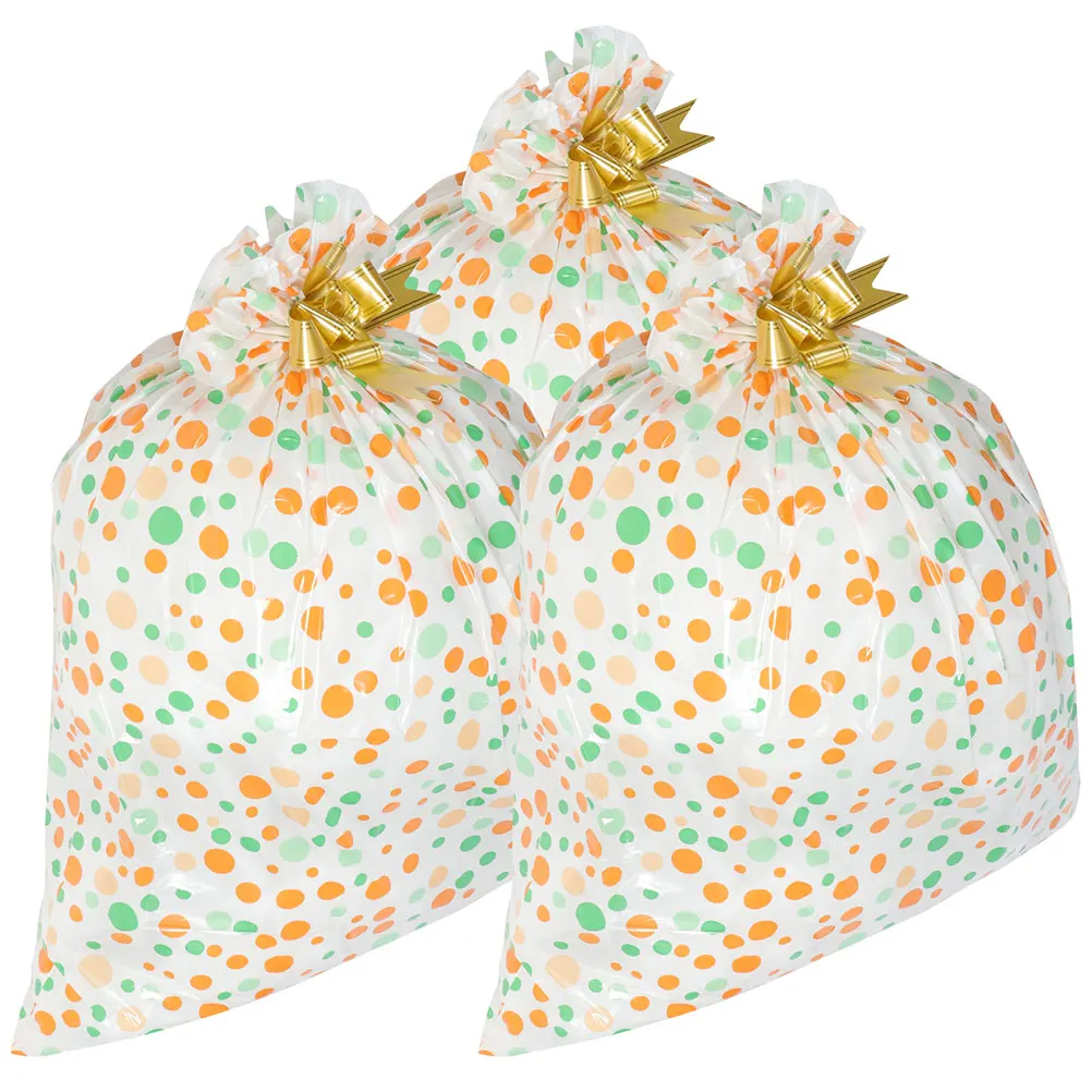 

3 Pcs Gift Bags for Party Favor Extra Huge Birthday Large Birthday Bag Present PE Material Big Treat Storage Packaging