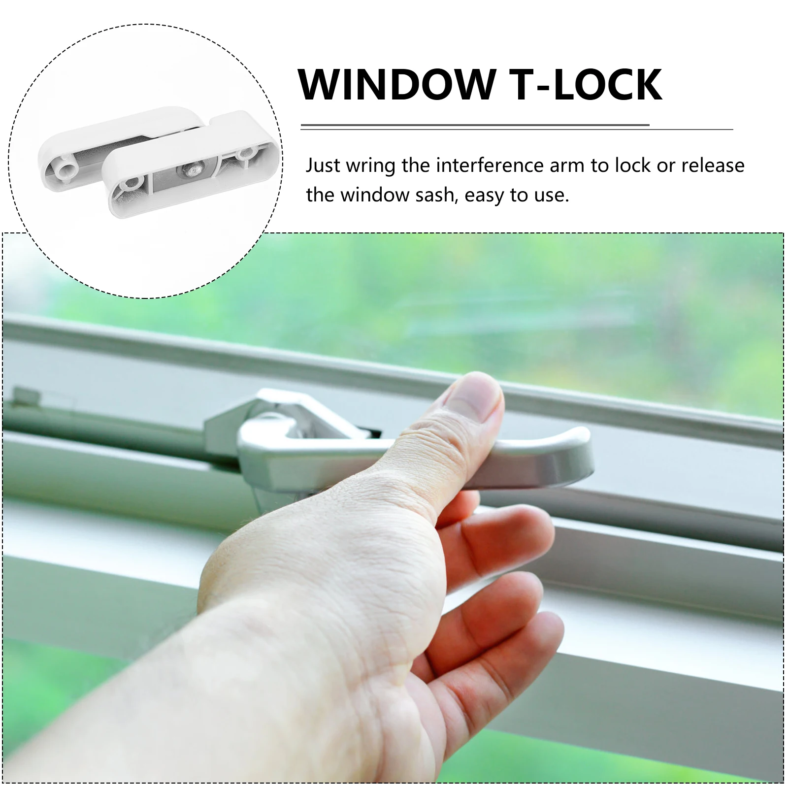 

2 set 2 Sets Sash Blocker Sash Security Locks Sliding Window Anti-Theft Lock Aluminum Alloy Window Safety Lock For Children Pet