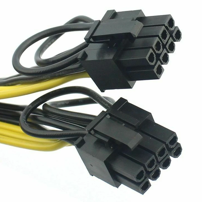 5Pcs PCI-E PCI Express 6Pin To Dual 2-Port 8Pin 6+2 Pin Adapter GPU Video Card Power Cable 16AWG+18AWG Wire For Miner