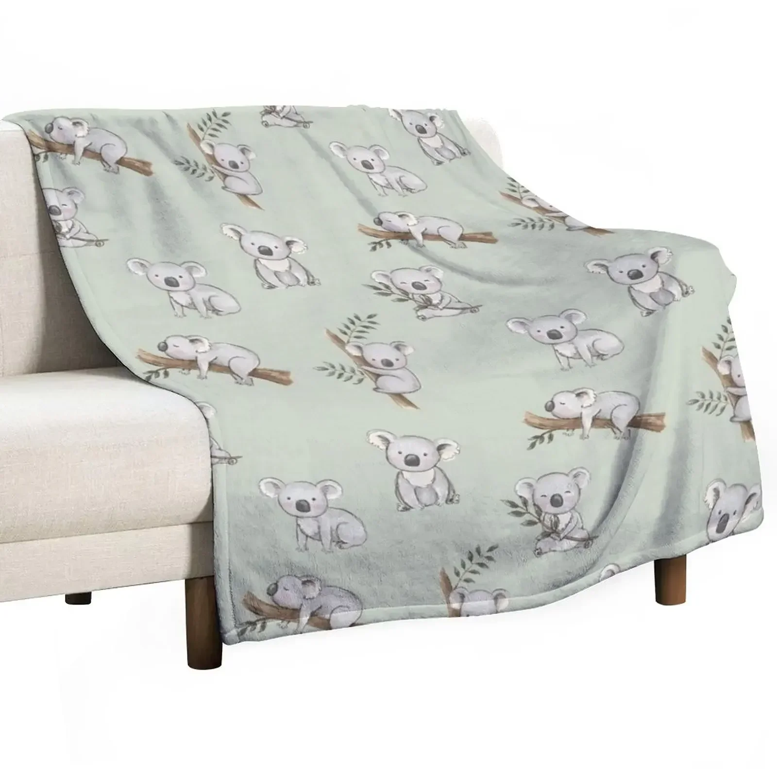 

Aussie Animals: Cute Koala Pack Throw Blanket For Baby halloween Blankets
