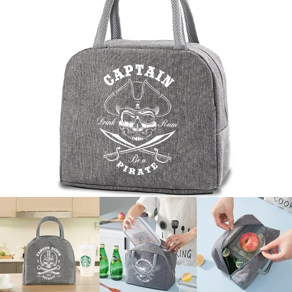 

Lunch Bag Sail Lunch Insulated Bag Men's Lunch Bag Canvas Insulated Handbag Unisex Reusable for Office Beach Park Picnics