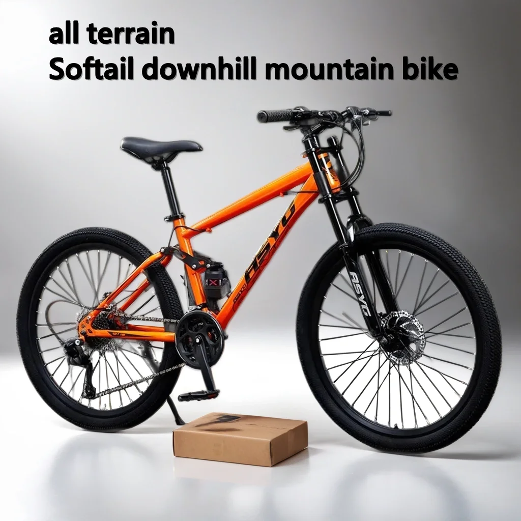 26 inch MTB Full Suspension Cross Country Bicycle Dual disc brake soft tail Mountain Bike 21/24/27/30 speed Downhill bicicleta