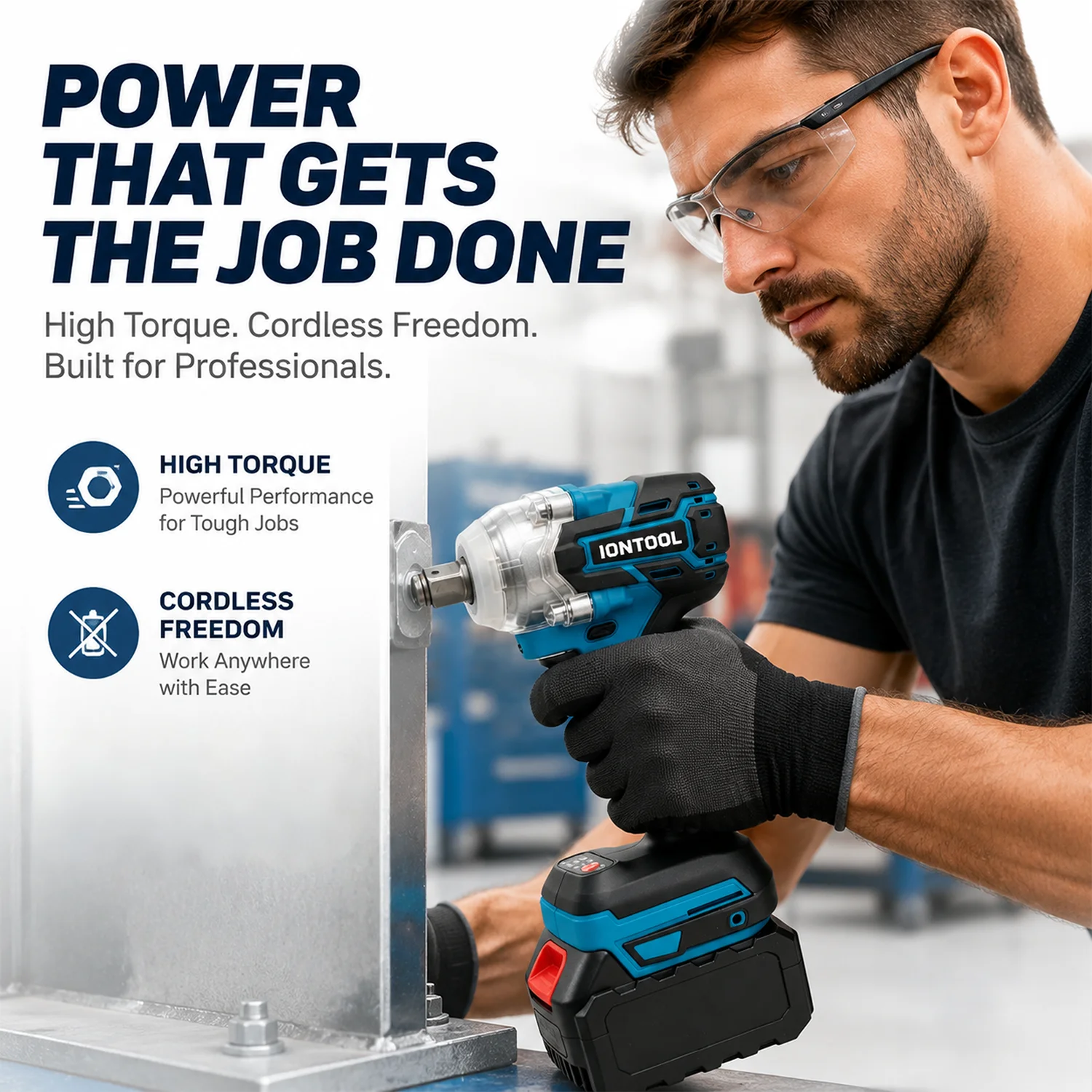 IONTOOL 3500RPM Brushless Impact Wrench 1/2