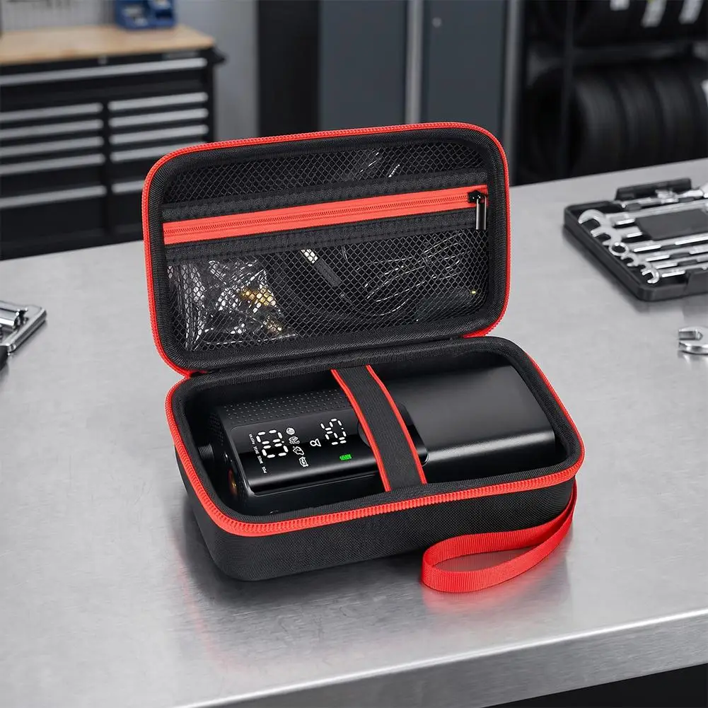 Tragbare Auto-Aufbewahrungsbox, EVA-Hartschalen-Tragetasche für aufblasbare Pumpe, für tragbaren Luftkompressor, für Autostarter – Detail 5