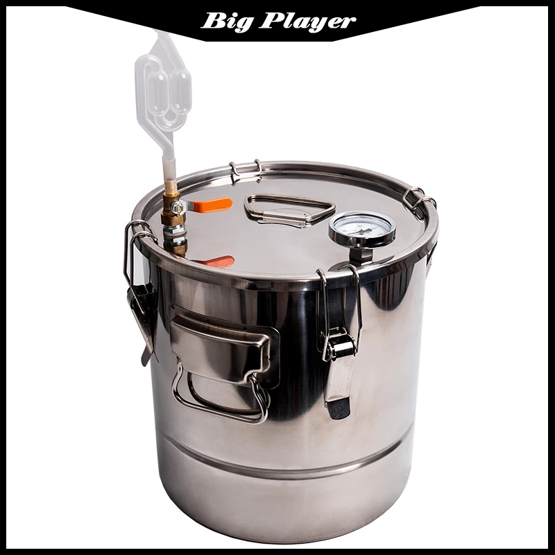

Stainless Steel Fermentation Barrel Food Grade Grain Fruit Wine Wine Baijiu Fermentation Container Single Water Seal