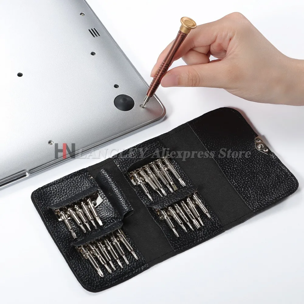 Mini-Präzisions-Schraubendreher-Set, 25-in-1, elektronischer Torx-Schraubendreher, Öffnungs-Reparatur-Werkzeug-Set für iPhone, Kamera, Uhr, Tablet, PC