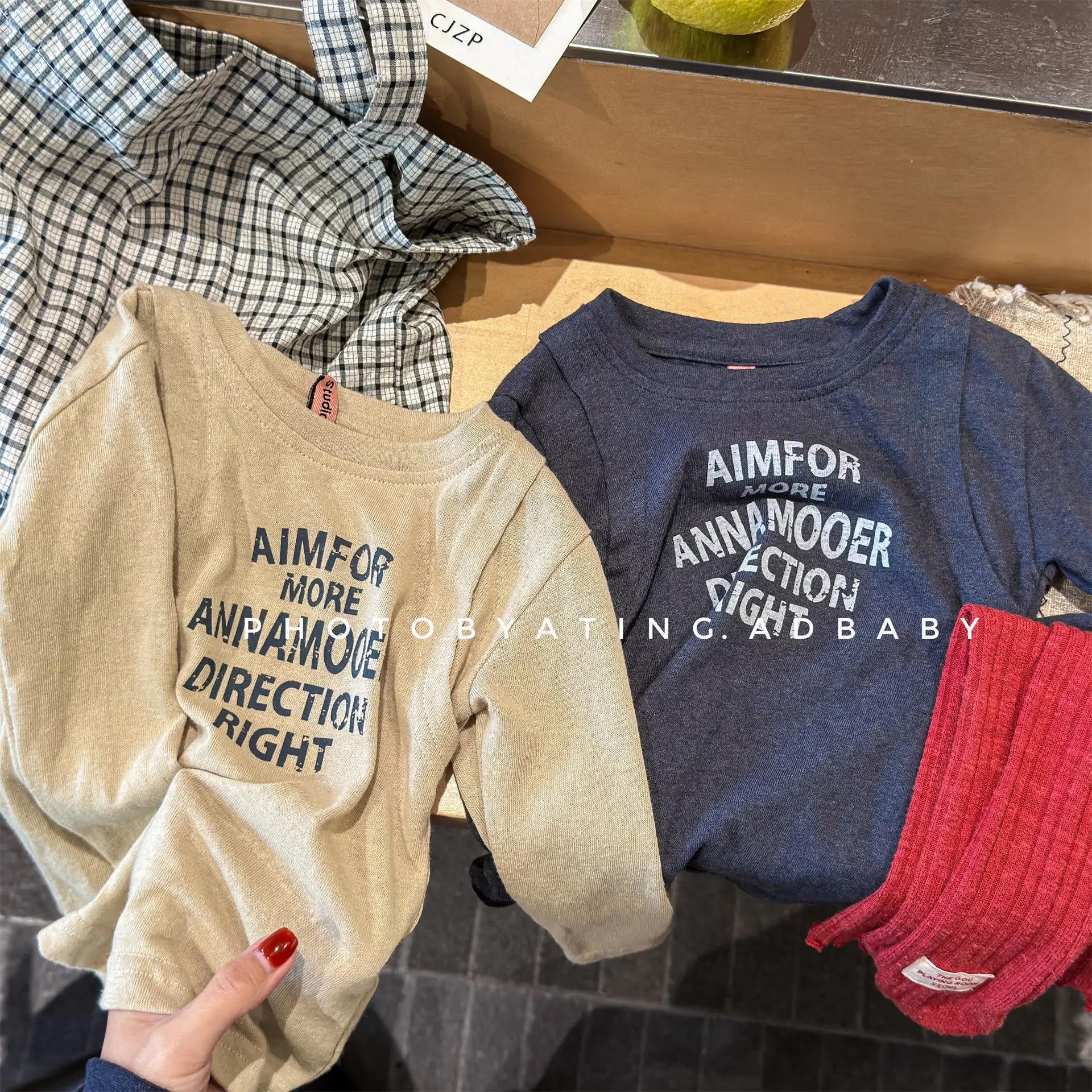 

2026 Spring New Children Long Sleeve T Shirts Girls Letter Print Shirts Baby Cotton Tee Toddler Casual Tops Fashion Kids Clothes