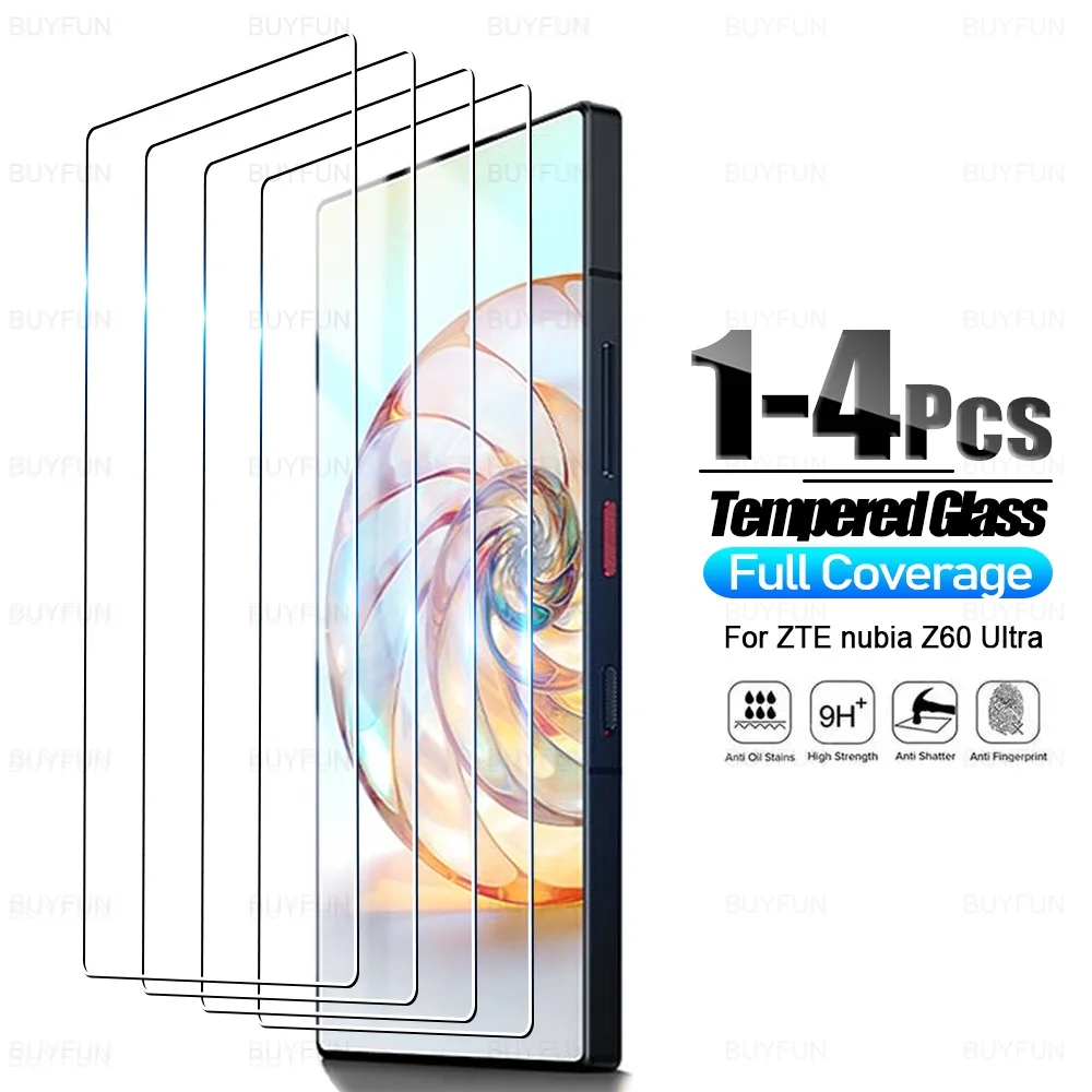 1-4Pcs Case For ZTE nubia Z60 Ultra 60z Z60Ultra Z50ultra 50z Tempered Glass Protector Protection Screen Protective Film Cover