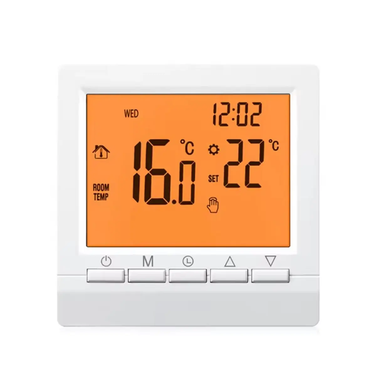 T481C Tools-Digital Thermostat for Gas Boiler Room Battery Programmable Heating Temperature Controller Boiler Thermostat Wall Mo