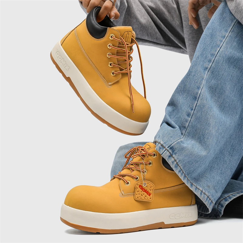 

Мужские уличные ботинки, повседневные универсальные ботинки Thi Bot на нескользящей резиновой подошве с круглым носком