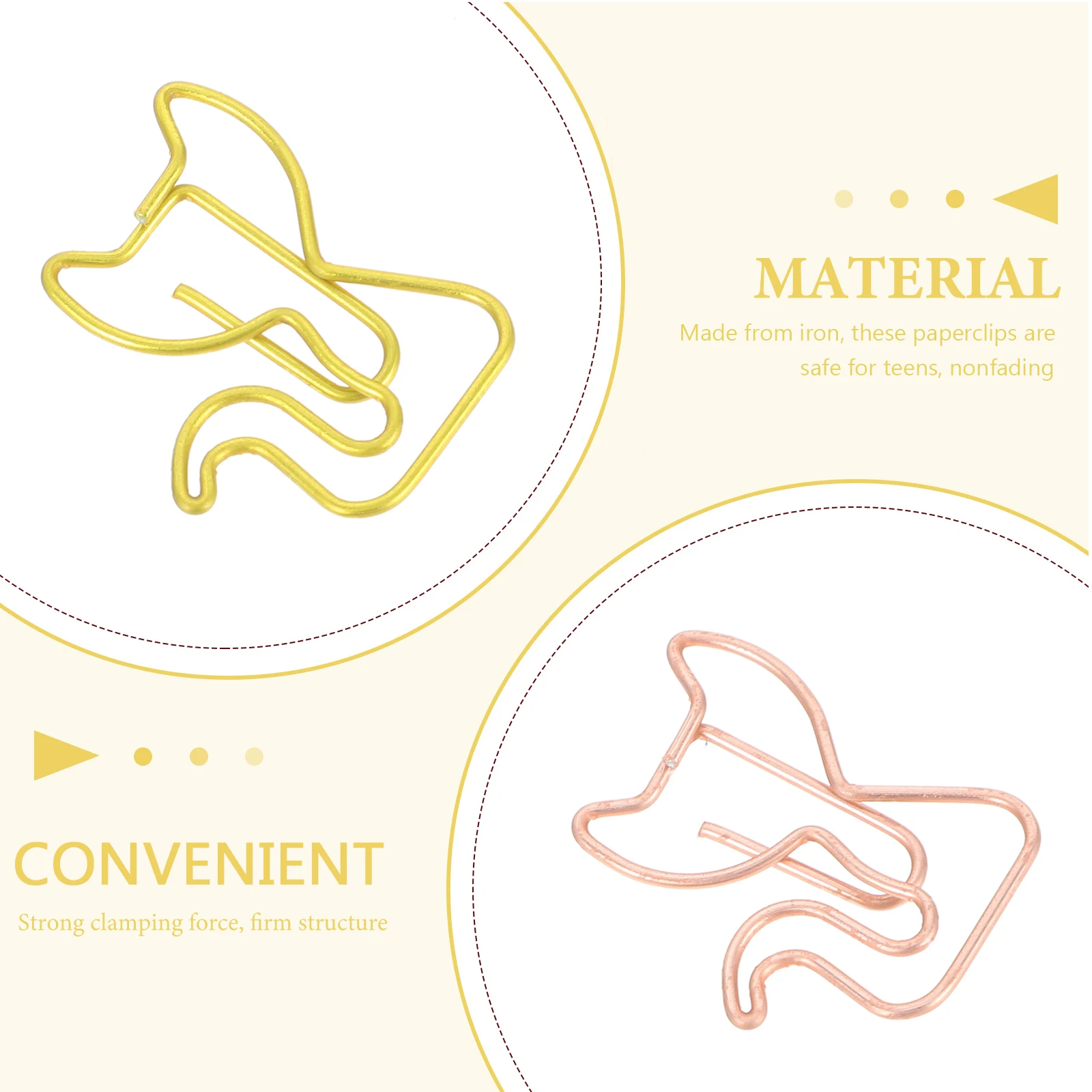 30Pcs Cat Shaped Metal Paper Clips Stylish Page Clamps for Notes Letters Crafts Teens School Office Home Use Novelty