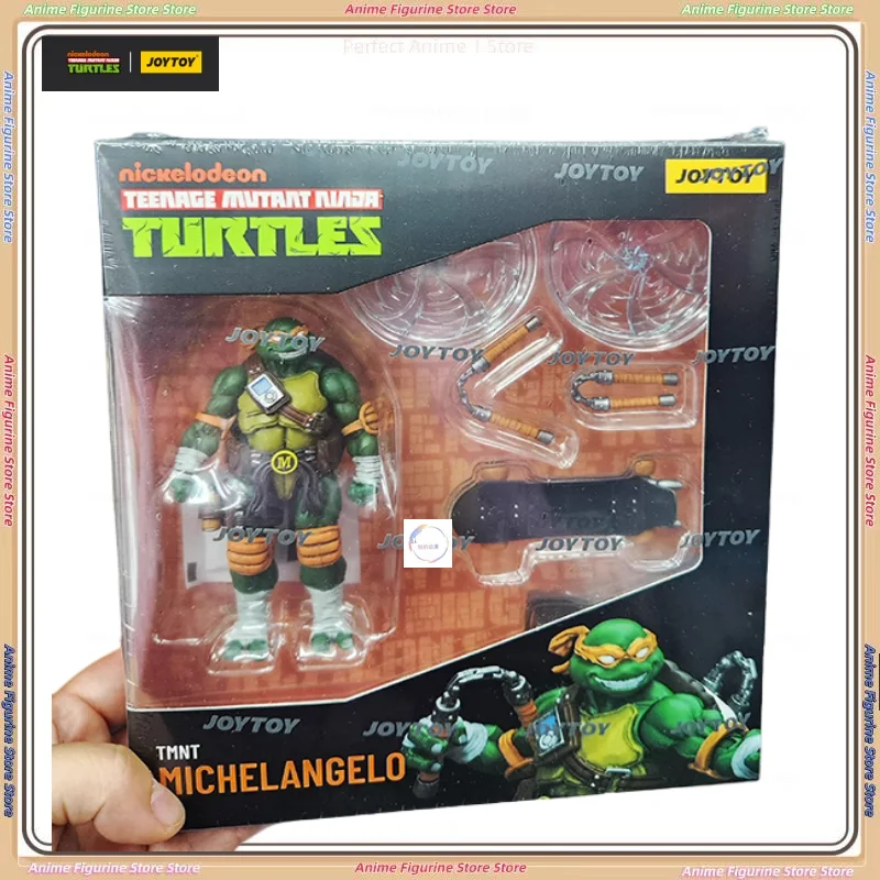 

JOYTOY Dark Source Ninja Turtles 1/18 Articulated Movable Genuine Figure Raphael Michelangelo Ornaments Gift