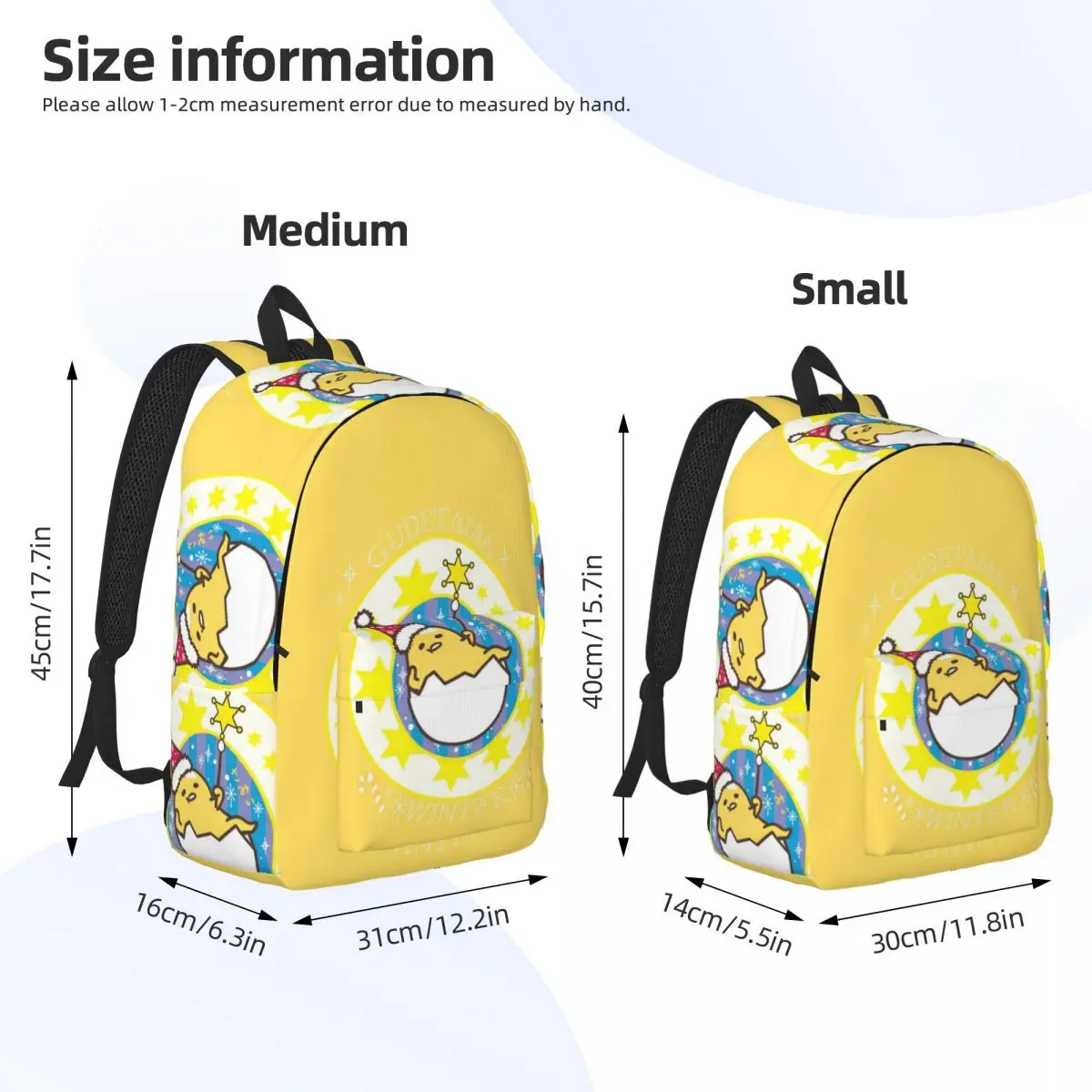 Gudetama Leuke Ei Cartoon Rugzak voor Jongen Meisje Kinderen Student School Boekentas Canvas Dagrugzak Kleuterschool Primaire Tas Reizen