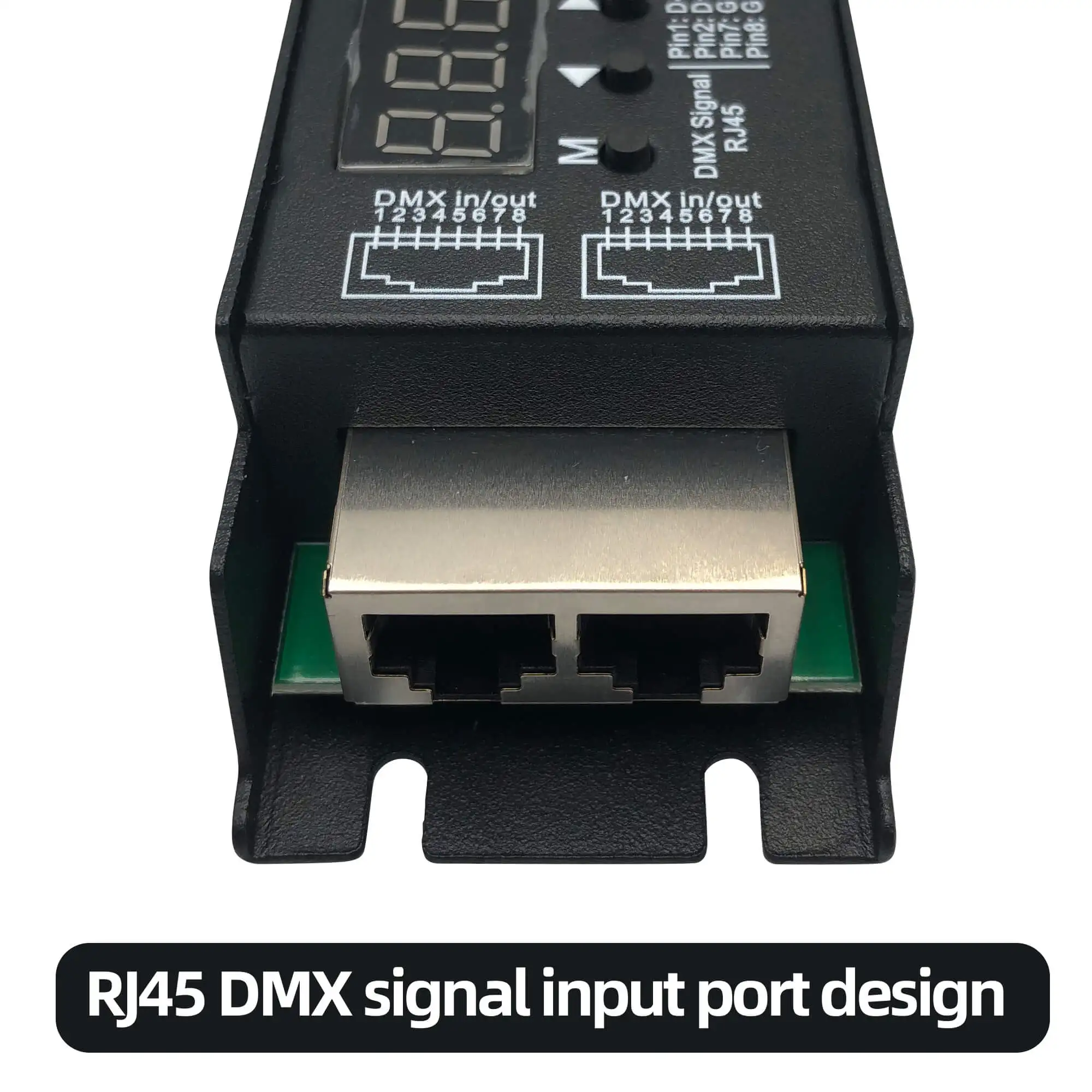 Décodeur DMX512 à 5 canaux, variateur de lumière, contrôleur PWM LED pour DC12V-48V avec affichage numérique RDM pour lumières de fête, contrôleur Dj