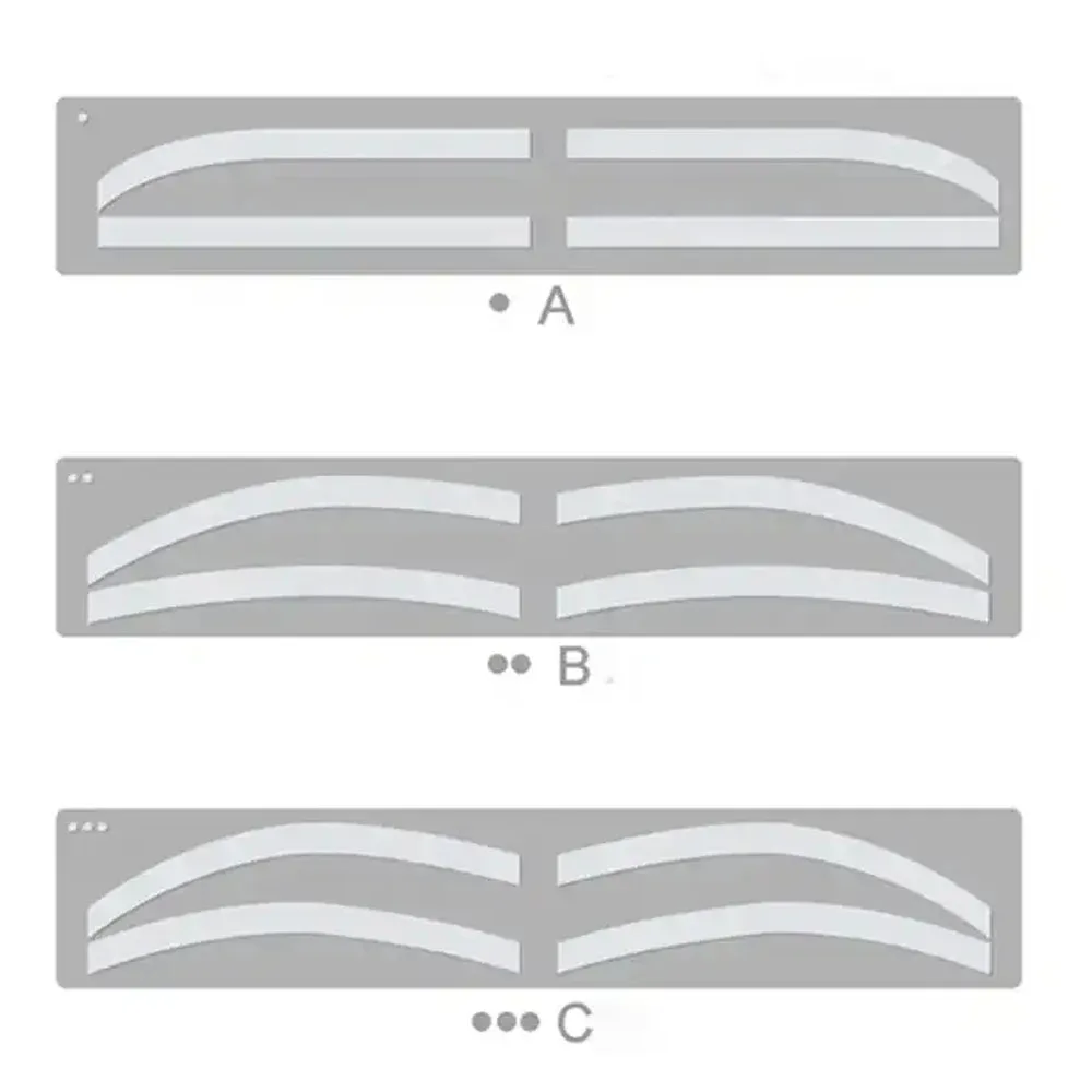 Estêncil sobrancelha descartável, DIY Drawing Guide, Brow Buddies Template, Maquiagem Ferramenta, Microblading, Novo