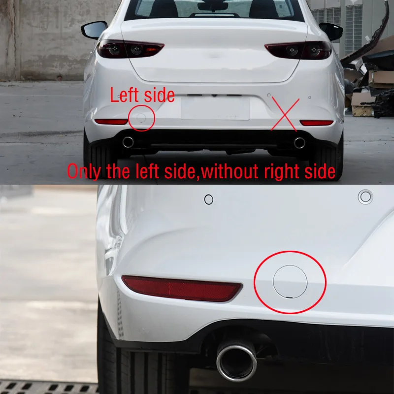 Car Rear Bumper Tow Hook Cover Cap Trailer Hauling Eye Lid For Mazda 3 Axela 2019 2020 2021 - Image 2
