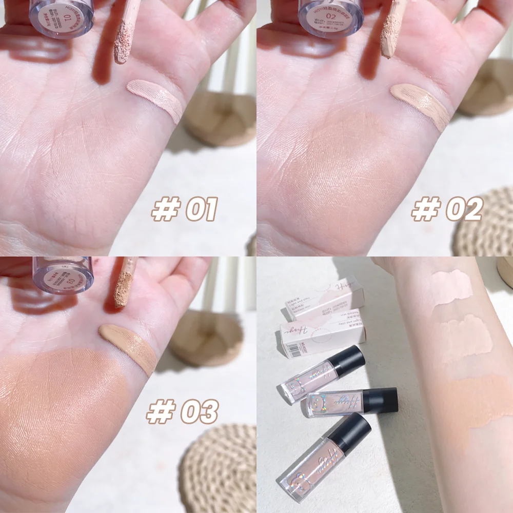 シームレスコンシーラー 保湿効果でクマや涙溝をシミなくカバーし、シワを残さない