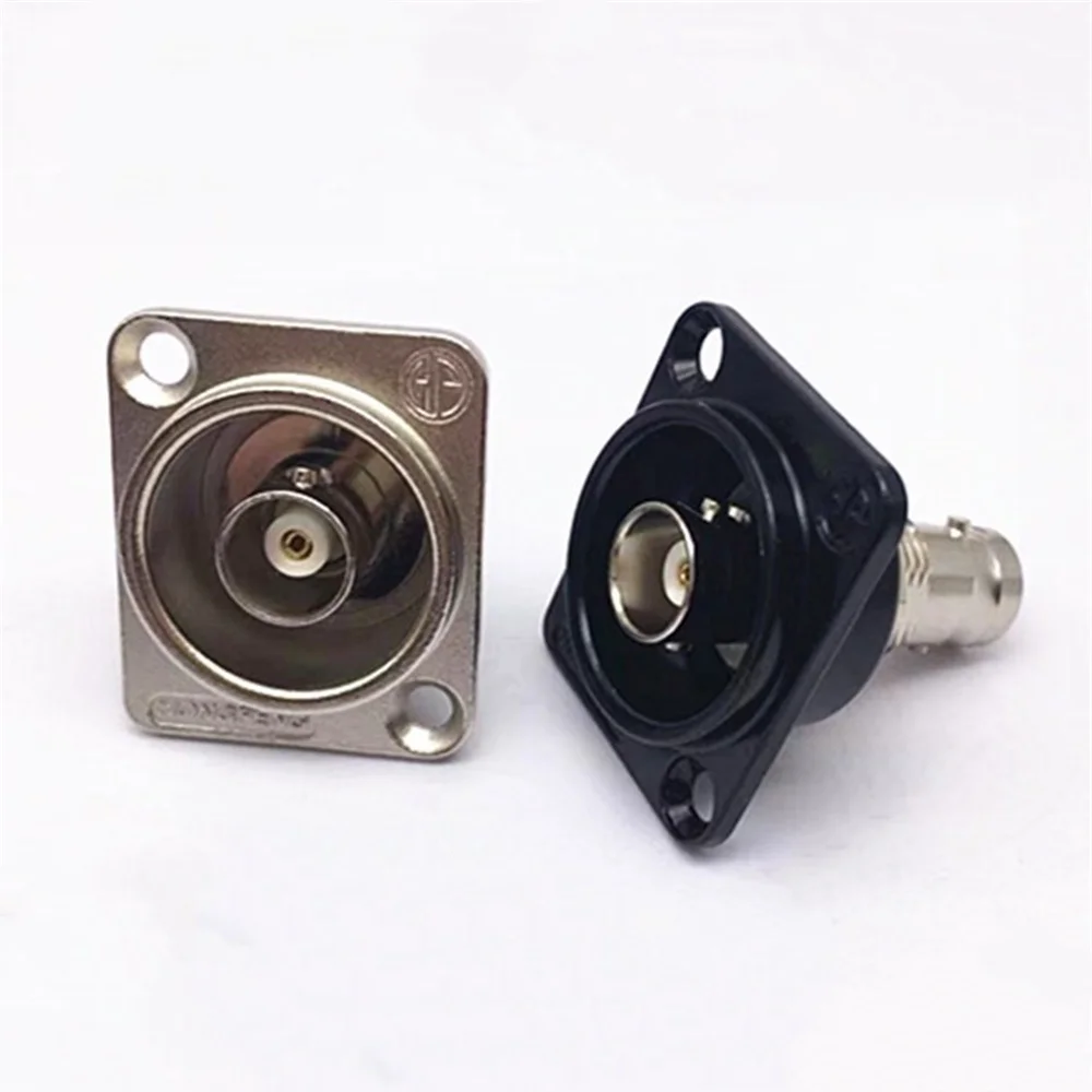 1pcs D type BNC Panel Mount Female Socket panel welding-free SDI Video Q9 Chassis Connector Adapter