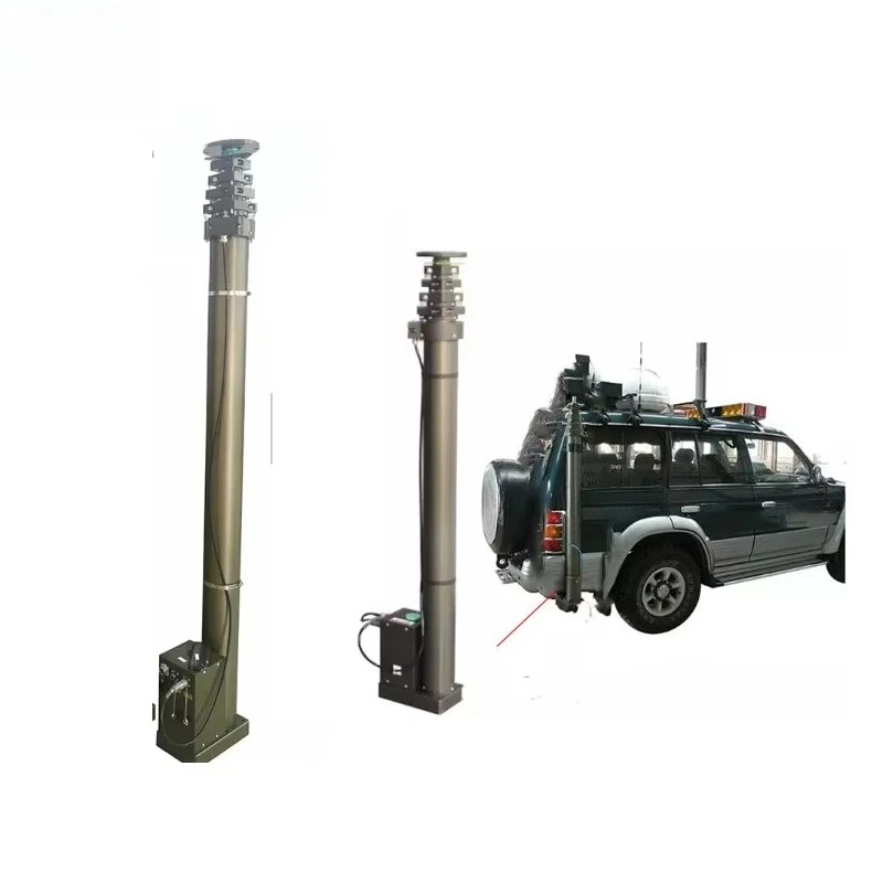 6M vehicle-mounted motor drive telescopic mast motor drive motor mast